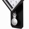 Clockswise Traditional Black Square Wood- Looking Pendulum Plastic Wall Clock QI004508.BK - alternate 3